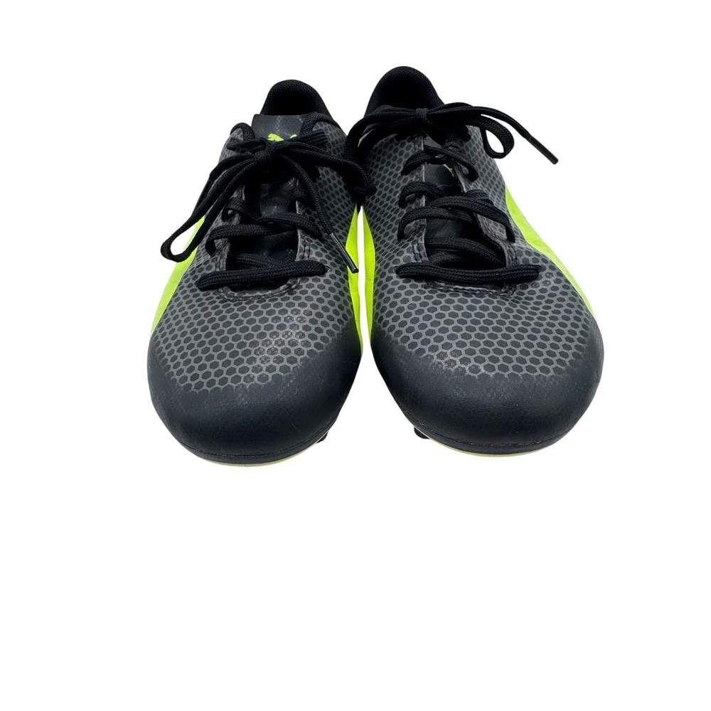 Puma Kids Size 6 Black Yellow Soccer Cleats Spirit FG 104493 03